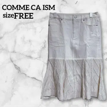 COMME CA ISM [ FREE ] 스커트 화이트