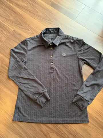 세인트앤드류스 블랙 긴팔 피케 셔츠