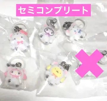 세미 컴플리트 산리오 메지루시 후와후와 스노우 메지루시 액세서리
