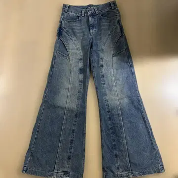 I FEEL LUCKY 와이드 레그 데님