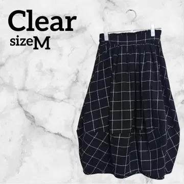 Clear [ M ] 벌룬 스커트 블랙 화이트