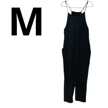 [ M ] 블랙 살로펫 오버롤 올인원 남성용 여성용