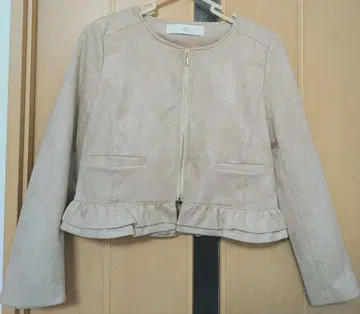 토코 클로젯/밑단 프릴 페이크 스웨이드 블루종 M