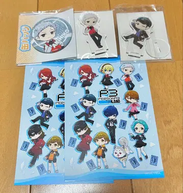 페르소나 3 리로드 A3 eeo 아크릴 푸치 스탠드 캔뱃지 사나다 쥰페이