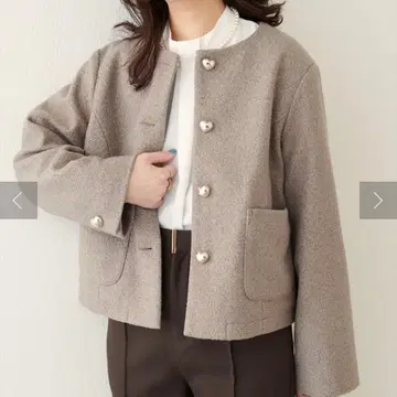 natural couture 노카라 자켓 모카