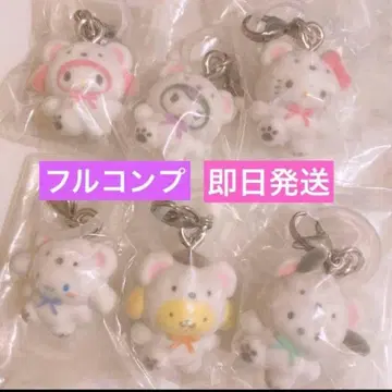 산리오 메지루시 액세서리 복슬복슬 스노우 플로키 컴플리트