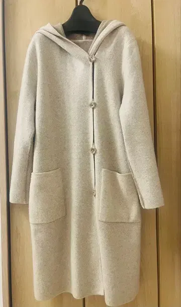 네이처스 무염색 캐시미어 리버서블 후드 코트