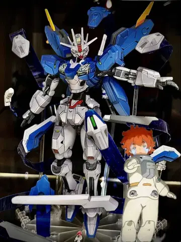 애니메이션 페인팅 수성의 마녀 건담 에어리얼 건담 프라모델