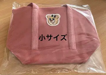 러브러리 바이 페이 올드 테디 와펜 토트 L 핑크