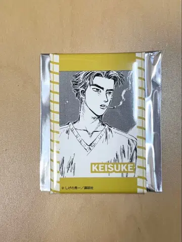 머리글자D x 칸다묘진 스퀘어 캔뱃지 타카하시 케이스케