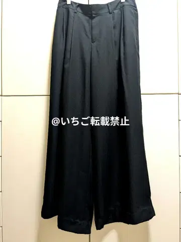 백화점 자유구 와이드 팬츠 블랙 포멀 40 사이즈