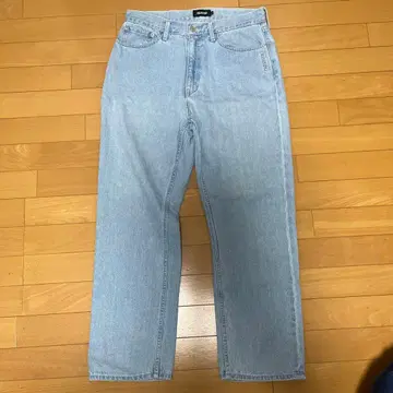 XLARGE 라이트 블루 스트레이트 데님 팬츠