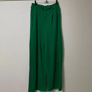 아줄바이마우지 와이드 팬츠 그린