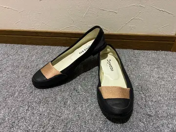 repetto 플랫슈즈 35 22 블랙/핑크 골드