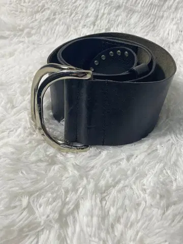 레어 APPENA 와이드 가죽 벨트 천연 가죽 블랙 굵은 벨트