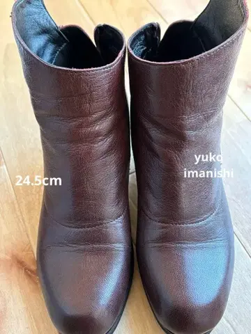 yuko imanishi 다크 브라운 부츠 38