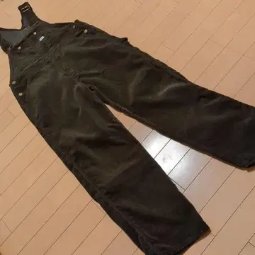 Lee 코듀로이 오버롤 다크 브라운