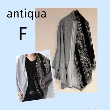 새상품급 안티카 자수 돌먼 가디건 그레이