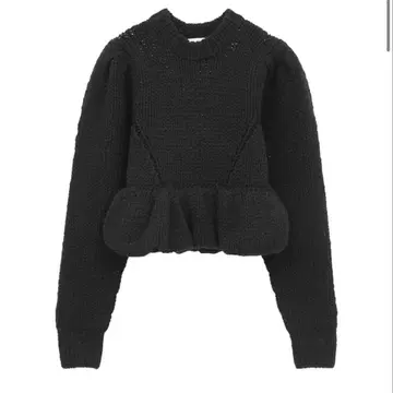 CLANE PEPLUM HAND KNIT TOPS