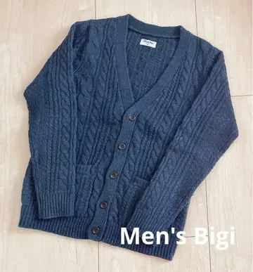 [ 새상품급 ] Men's Bigi 남성용 니트 가디건 네이비