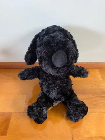 PEANUTS 블랙 강아지 봉제 인형