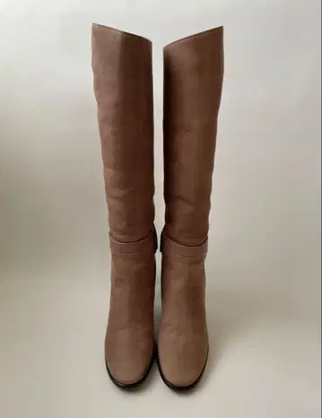 블루노 프리조니 롱 부츠 22.5cm 브라운 베이지