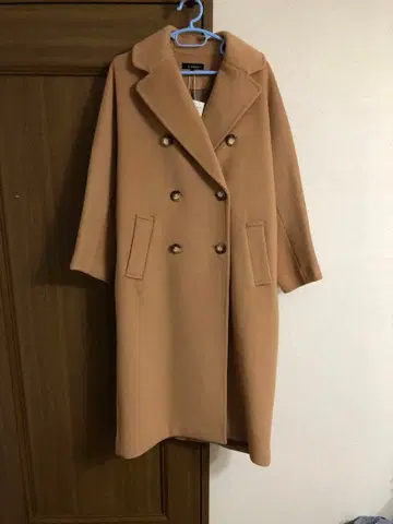 리엔다 카멜색 롱 코트