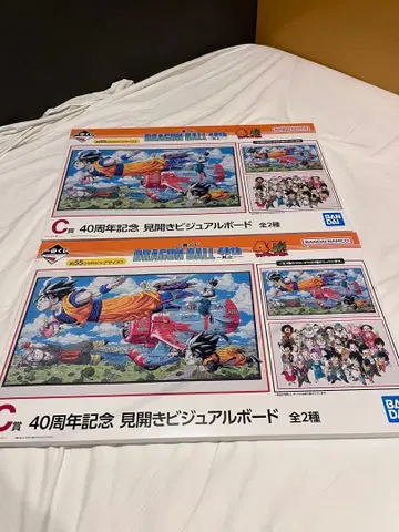 드래곤볼 40주년 기념 비주얼 보드 2장 세트