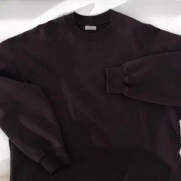 Steven Alan 속기모 L 크루넥 맨투맨 브라운