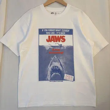 [ 미사용 ] 유니클로 유니버셜 명작 영화 죠스 UT 사이즈 XL