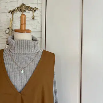 C&S 내추럴 코튼 홀리데이 오버롤 스커트 원피스