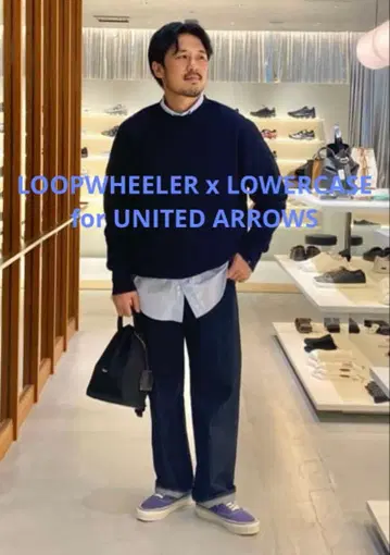 LOOPWHEELER xLOWERCASE for UNITED ARROWS