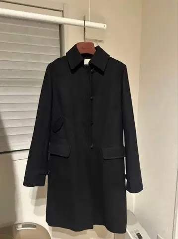 MACPHEE 블랙 롱 코트 38