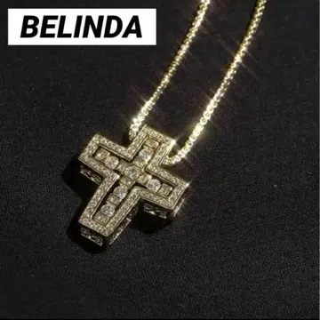 새상품 BELINDA 베린다 십자가 목걸이 골드 금 목걸이