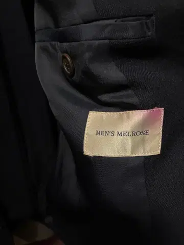 MEN'S MELROSE 가을 겨울용 블랙 비즈니스 정장