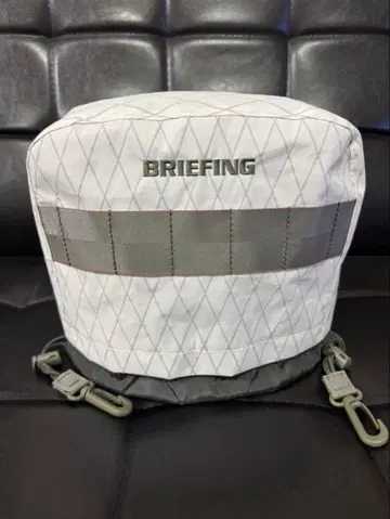 BRIEFING 아이언용 골프헤드커버 화이트/그레이