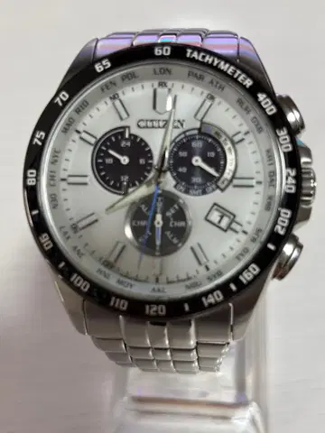 시티즌 에코 드라이브 크로노그래프 전파 솔라