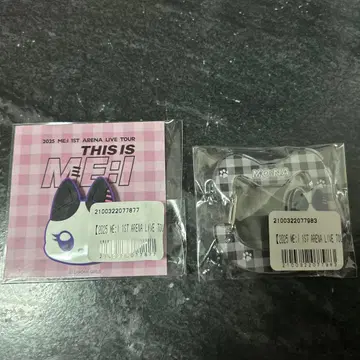 ME:I 카사하라 모모나 MO:NA 복권 아크릴 카라비너 러버 헤어 클립