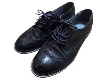 HARUTA 블랙 윙팁 가죽 신발 [ 24cm ]