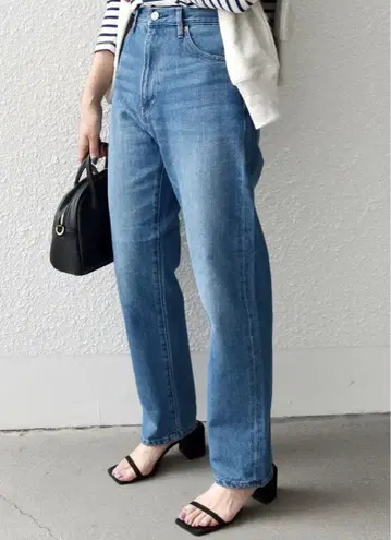 SHIPS any: 하이라이즈 데님 팬츠