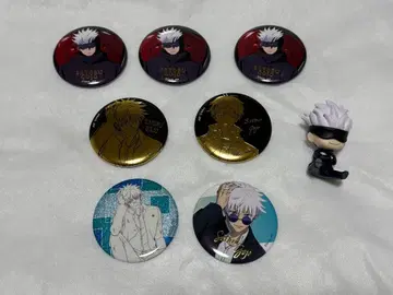 주술회전 고죠 사토루 캔뱃지 7개 세트 피규어