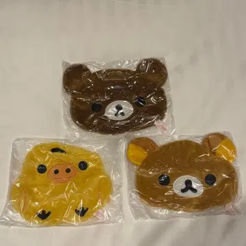 리락쿠마 복슬복슬 파우치 리락쿠마 차이로이코구마 키이로이트리