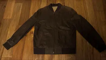 dunhill 브라운 가죽 자켓