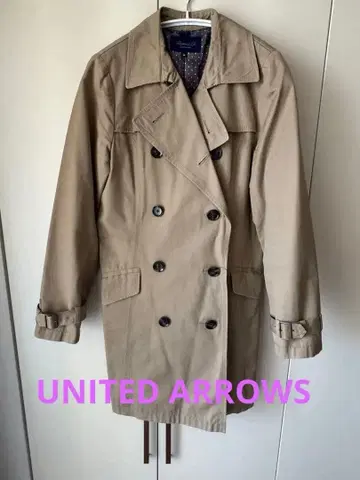 새상품급 UNITED ARROWS 베이지 트렌치코트 M 사이즈