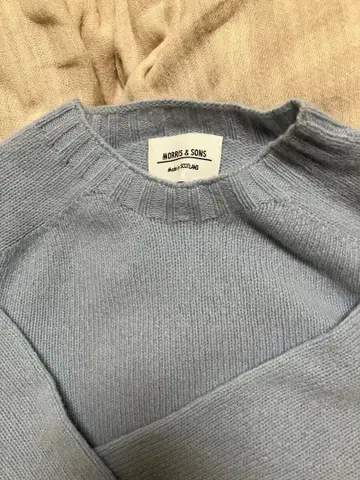 MORRIS & SONS 라이트 블루 긴팔 스웨터