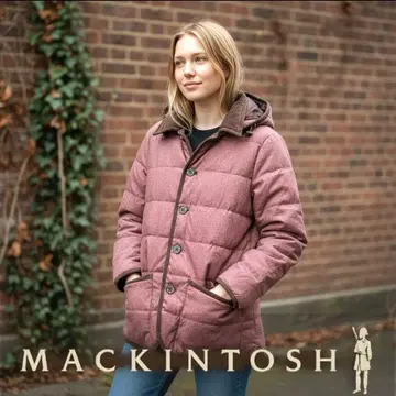 매킨토시 다운 자켓 고급 레어 컬러 보르도 여성용 38