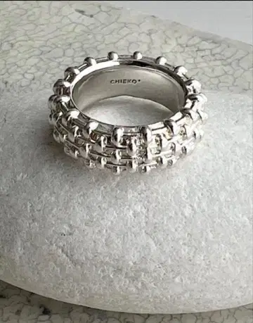 치에코 플러스 트위드 반지 실버 CHIEKO+ 13호