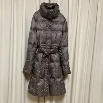 꼼사데모드 M 다운 90% 엘레강트 코트 노카라 끈 리본