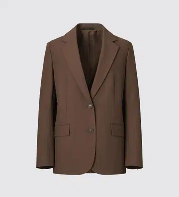 UNIQLO 릴랙스 테일러드 자켓 브라운 M