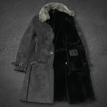 Mossimo faux mouton belted fur coat